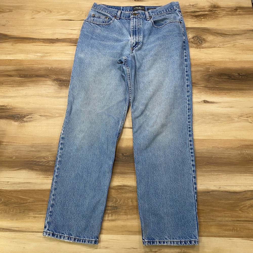 Eddie Bauer Classic Fit Jeans 34x32 Mens Straight Leg Cotton Denim Blue Vintage